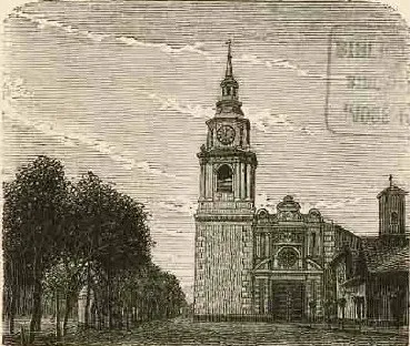 Santiago - Iglesia de San Francisco (1872) — 1872 | Chile de Ayer