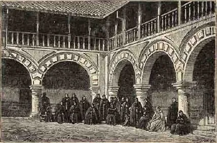Santiago - Interior del convento de San Francisco (1872) — 1872 | Chile de Ayer