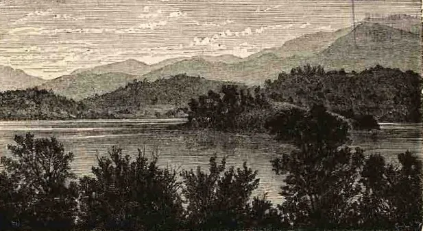 Santiago - Laguna de Aculeo (1872) — 1872 | Chile de Ayer