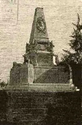 Santiago - Mausoleo del general Pinto (1872) — 1872 | Chile de Ayer