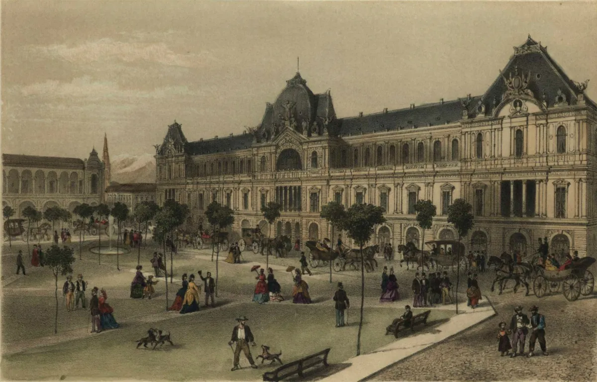 Santiago - Portal Fernández Concha (1872) — 1872 | Chile de Ayer