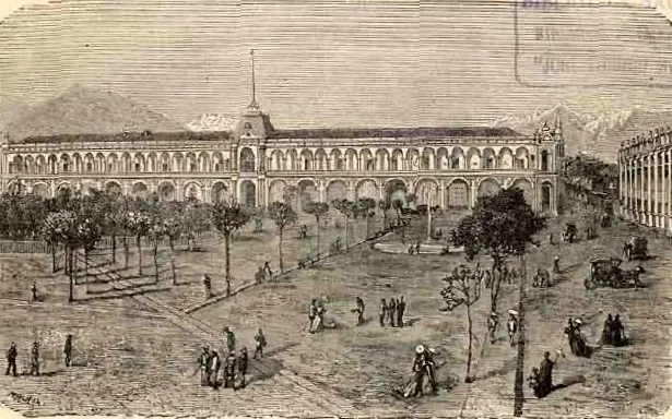Santiago - Portal Mac-Clure (1872) — 1872 | Chile de Ayer