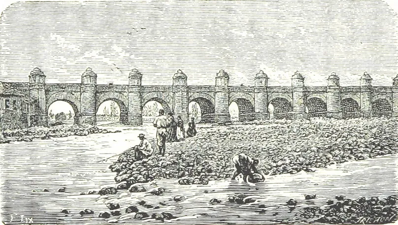 Santiago - Puente de cal i canto (1872) — 1872 | Chile de Ayer