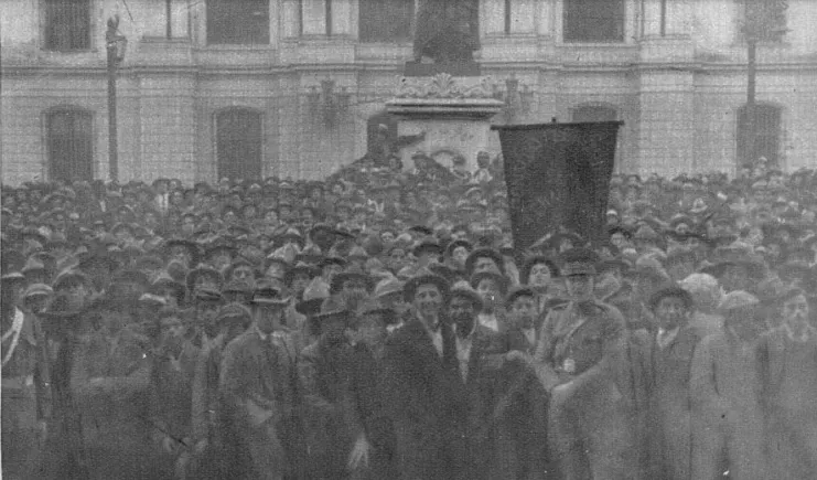 Golpe de Estado en Chile 04 de junio de 1932 Manifestaciones de apoyo al gobierno socialista — aprox. 1932 | Chile de Ayer