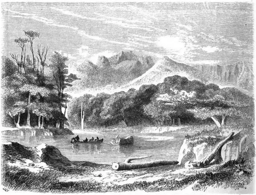 Fondo del río Gennes — aprox. 1861 | Chile de Ayer