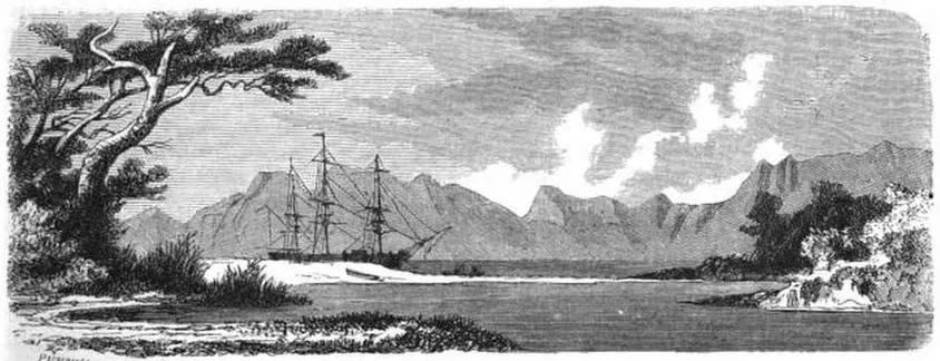 Estuario del río Gennes — aprox. 1861 | Chile de Ayer
