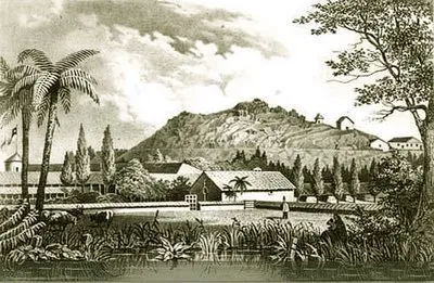Observatorio Astronómico del Cerro Santa Lucía, Santiago — aprox. 1847 | Chile de Ayer
