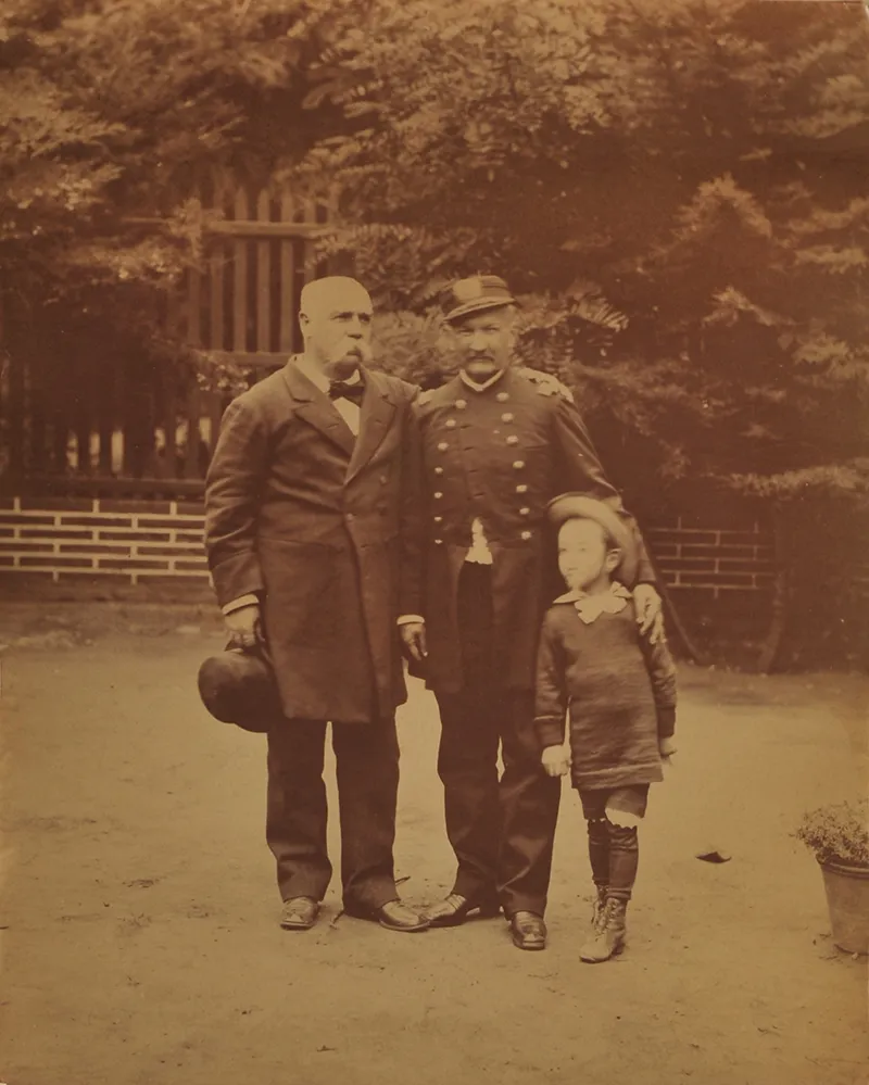Benjamín Vicuña Mackenna junto al general Manuel Baquedano. — Década de 1890 | Chile de Ayer