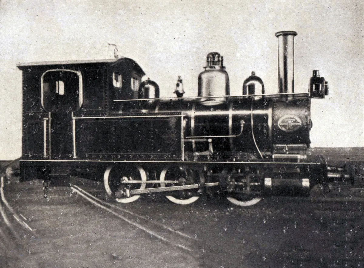 Locomotora para el Apostadero Naval de Talcahuano, 1904 — aprox. 1904 | Chile de Ayer