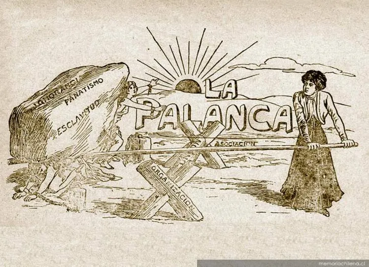 La Palanca - Asociación feminista — aprox. 1908 | Chile de Ayer