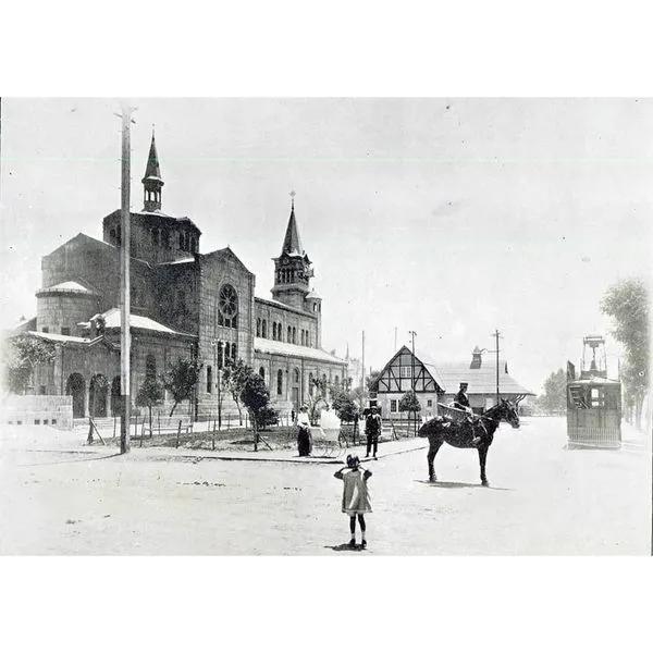Plaza Parroquia, Viña del Mar, 1913 — aprox. 1913 | Chile de Ayer