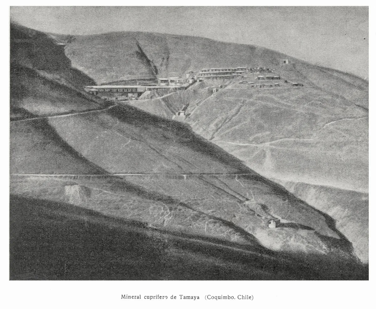 Mina de cobre de Tamaya. Coquimbo (Chile) — aprox. 1917 | Chile de Ayer
