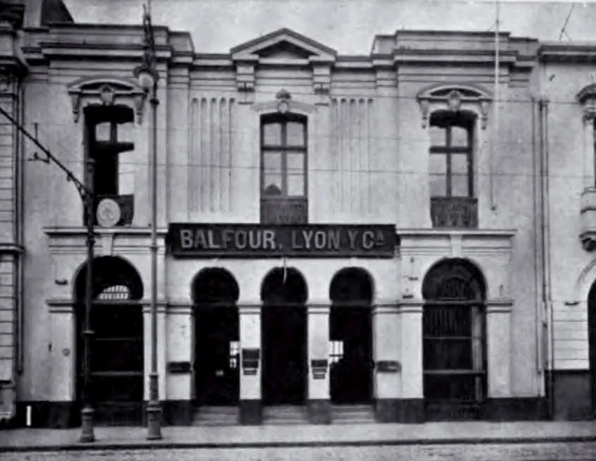 Oficinas en calle Blanco de Balfour Lyon y Cia. — Década de 1910 | Chile de Ayer