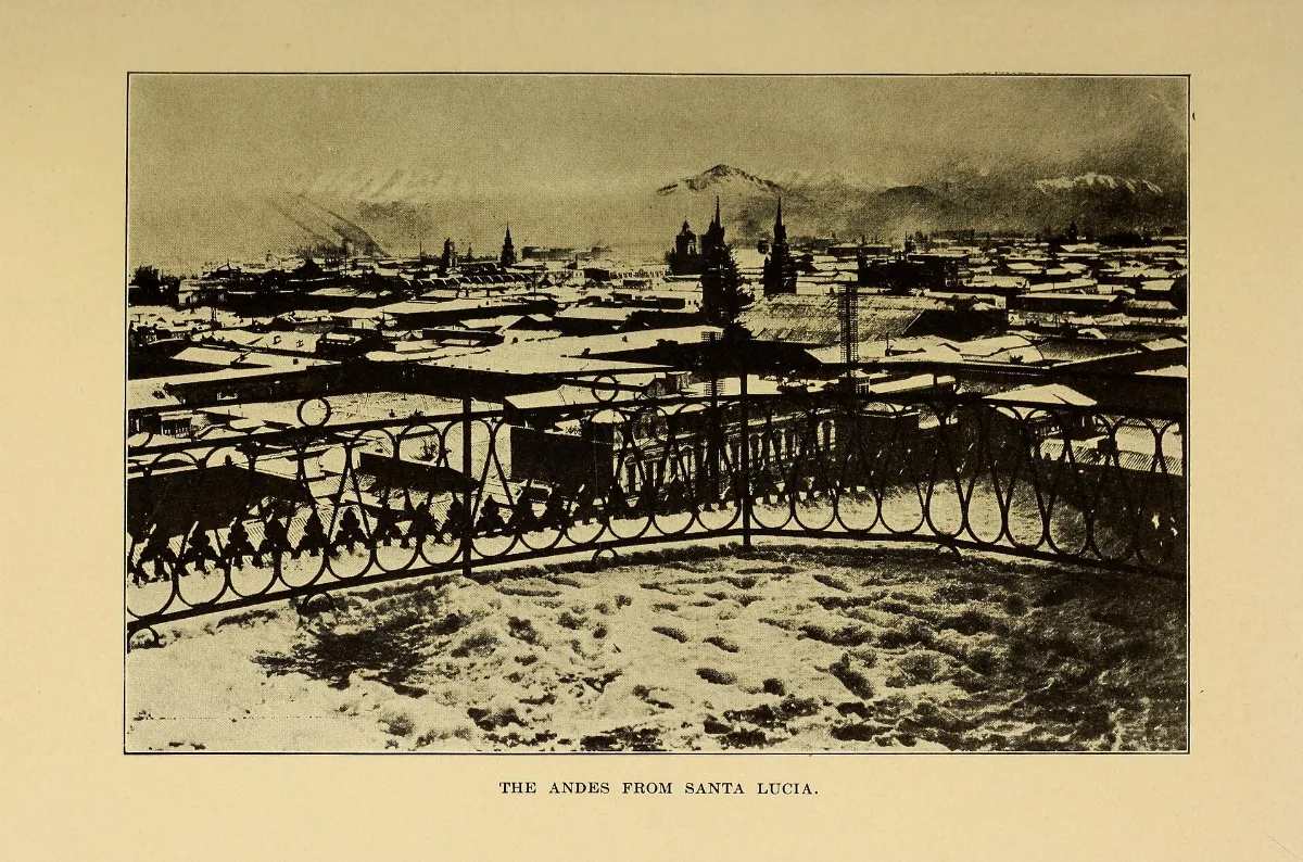 Los Andes desde el cerro Santa Lucía, 1912 — aprox. 1912 | Chile de Ayer