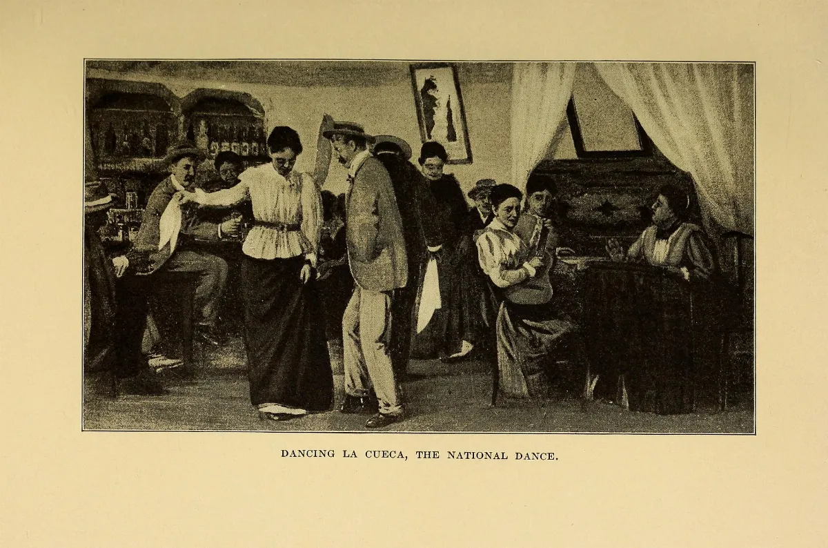 Bailando la cueca, 1912 — aprox. 1912 | Chile de Ayer
