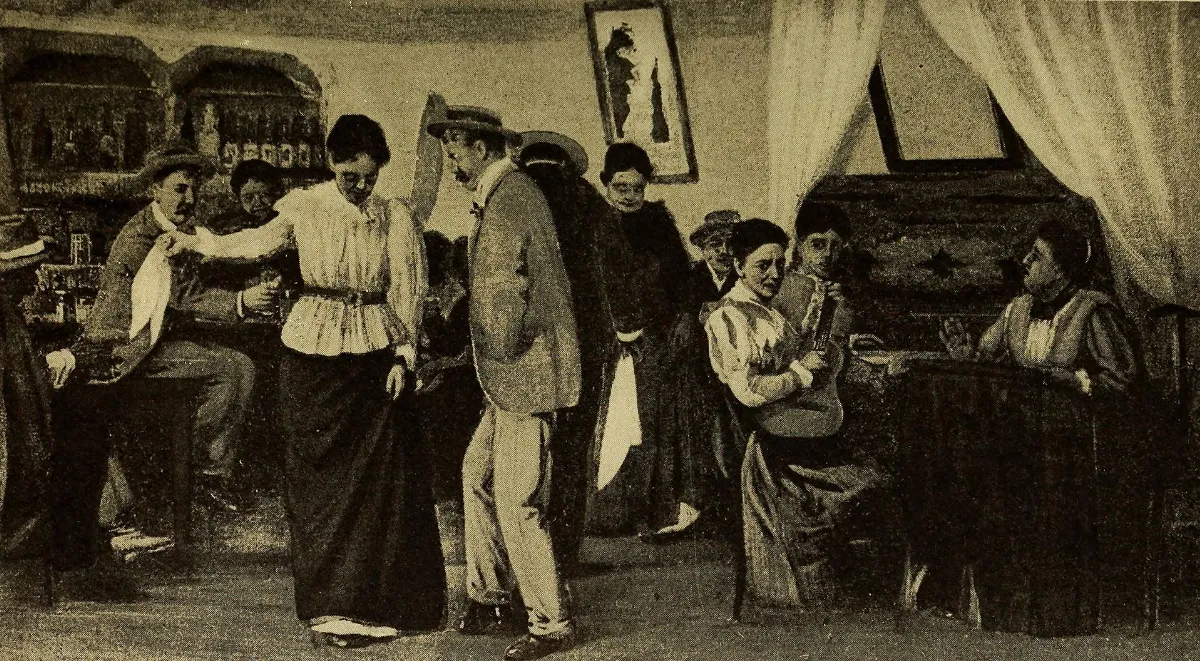 Bailando la cueca, 1912 — aprox. 1912 | Chile de Ayer