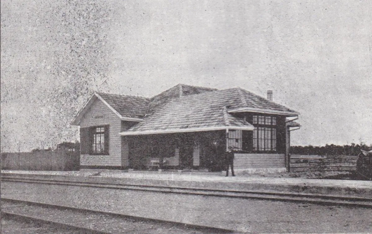 Estación de Alerce, circa 1929 — aprox. 1929 | Chile de Ayer