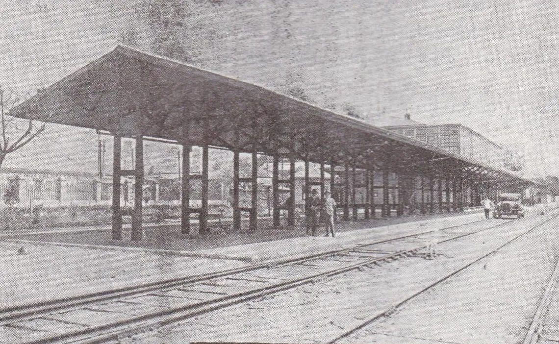 Estación de Valdivia, circa 1929 — aprox. 1929 | Chile de Ayer