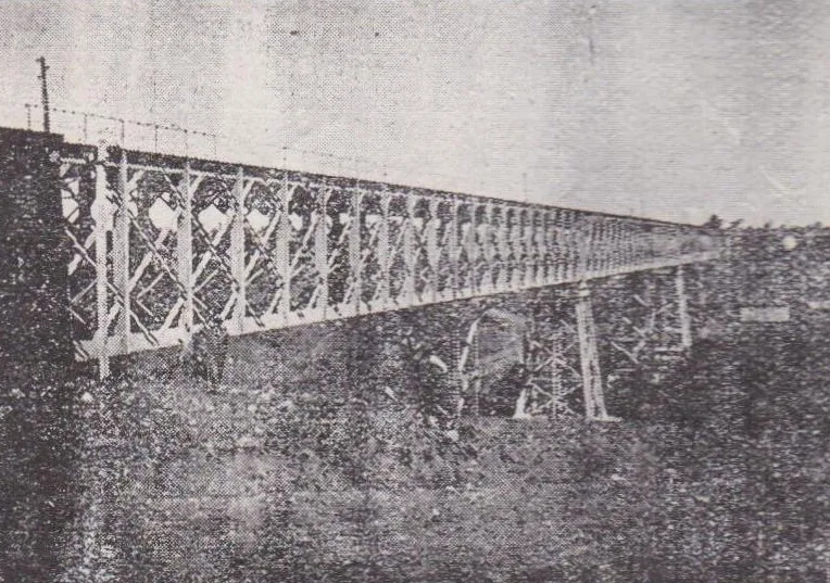 Puente Quillén, circa 1929 — aprox. 1929 | Chile de Ayer
