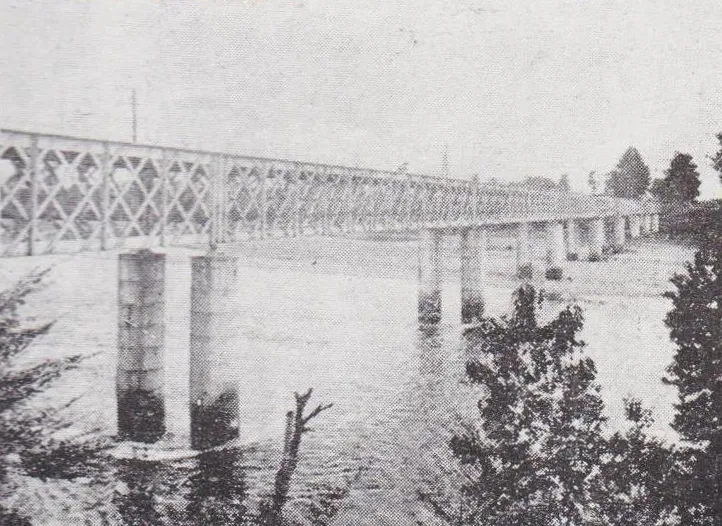 Puente ferroviario de la zona sur, circa 1929 — aprox. 1929 | Chile de Ayer
