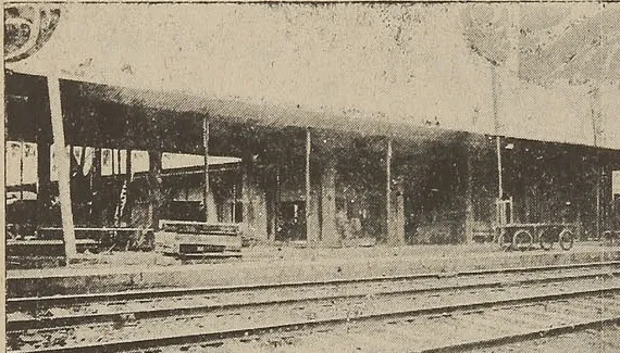 Construcción de la Estación La Calera, Chile — aprox. 1934 | Chile de Ayer