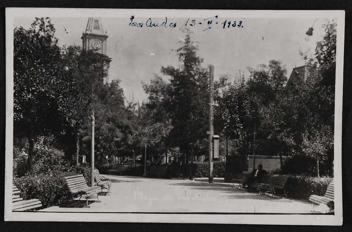 Plaza Los Andes, Chile en 1933. — aprox. 1933 | Chile de Ayer