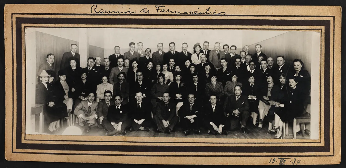 Reunión de farmacéuticos 13 de agosto del año 1939 — aprox. 1939 | Chile de Ayer