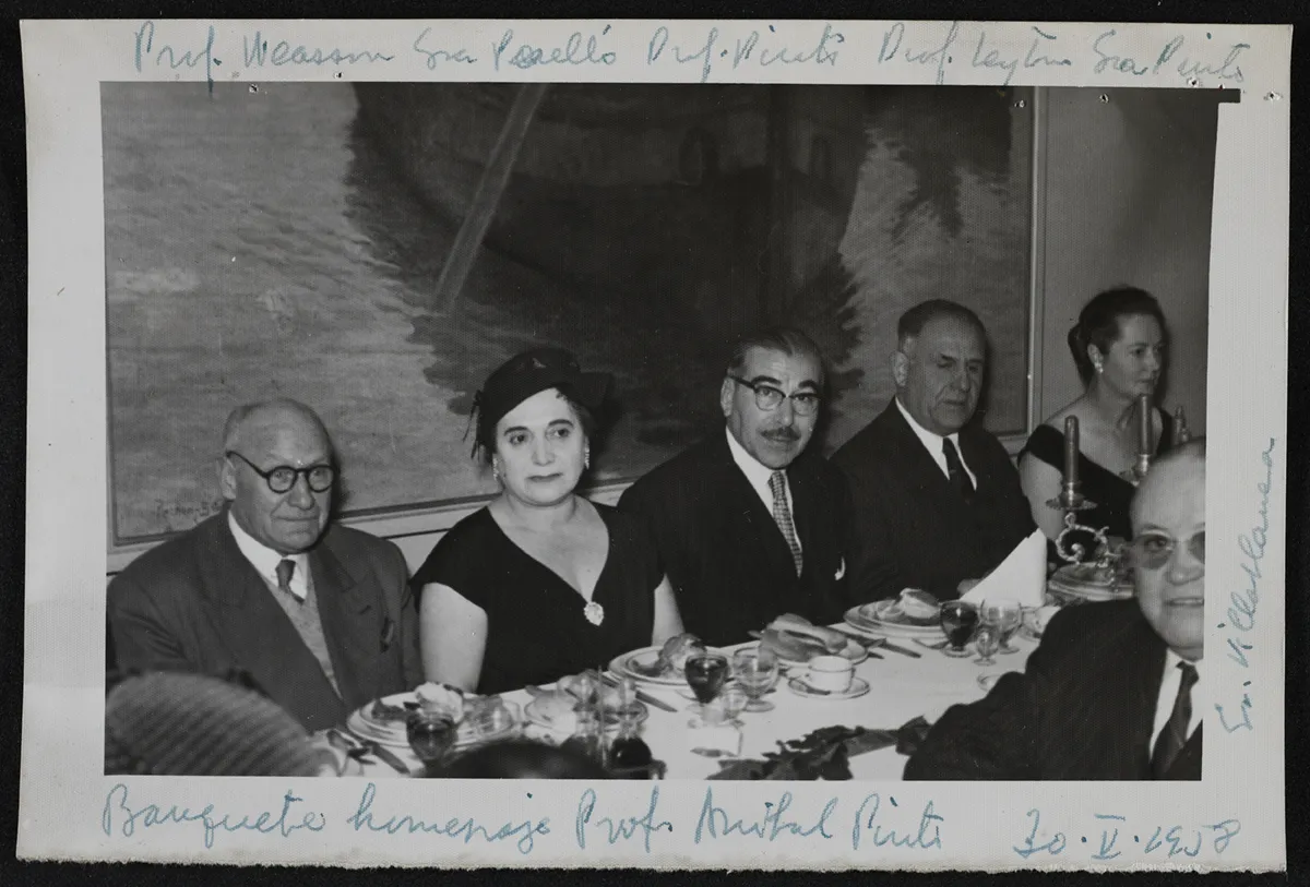 Banquete homenaje Prof. Anibal Pinto — aprox. 1958 | Chile de Ayer
