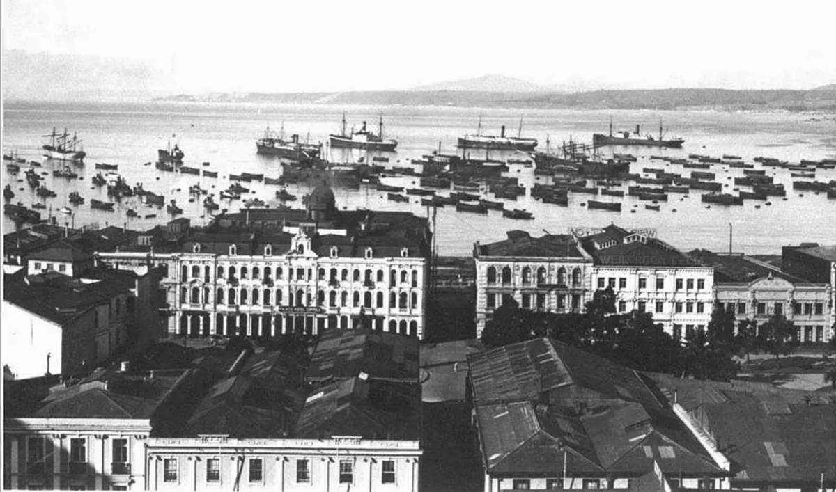 Bahía de Valparaíso — aprox. 1890–1930 | Chile de Ayer