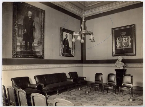 Interior Club Valparaíso — aprox. 1890–1930 | Chile de Ayer