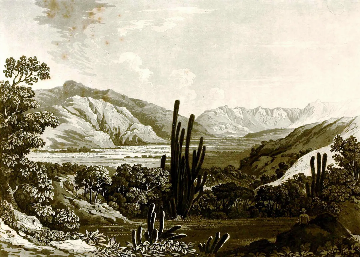 Desde el pie de la cuesta de Prado — aprox. 1824–1930 | Chile de Ayer