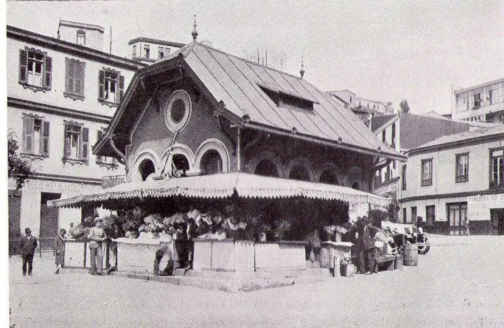 Pergola en la plazuela Ecuador, Valparaíso — aprox. 1890–1930 | Chile de Ayer
