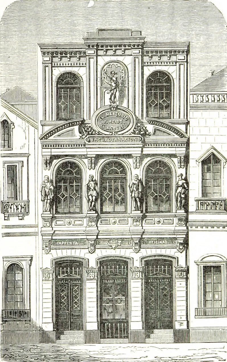 El Mercurio de Valparaíso — 1872 | Chile de Ayer