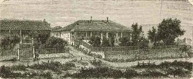 Valparaíso - Casas en el Cerro Alegre — 1872 | Chile de Ayer