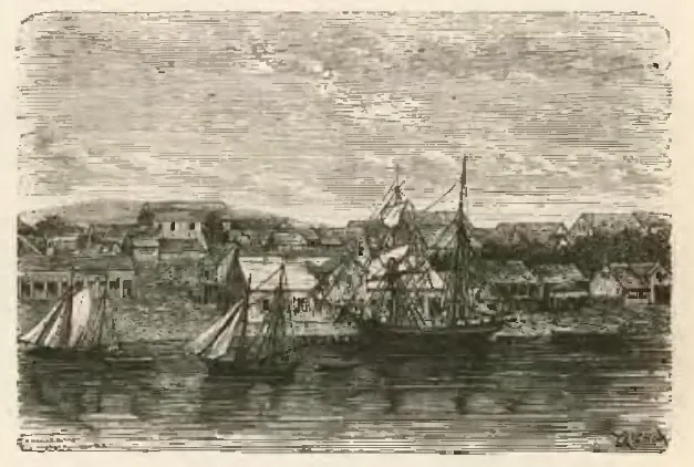 Valdivia - Centro de la ciudad — 1872 | Chile de Ayer