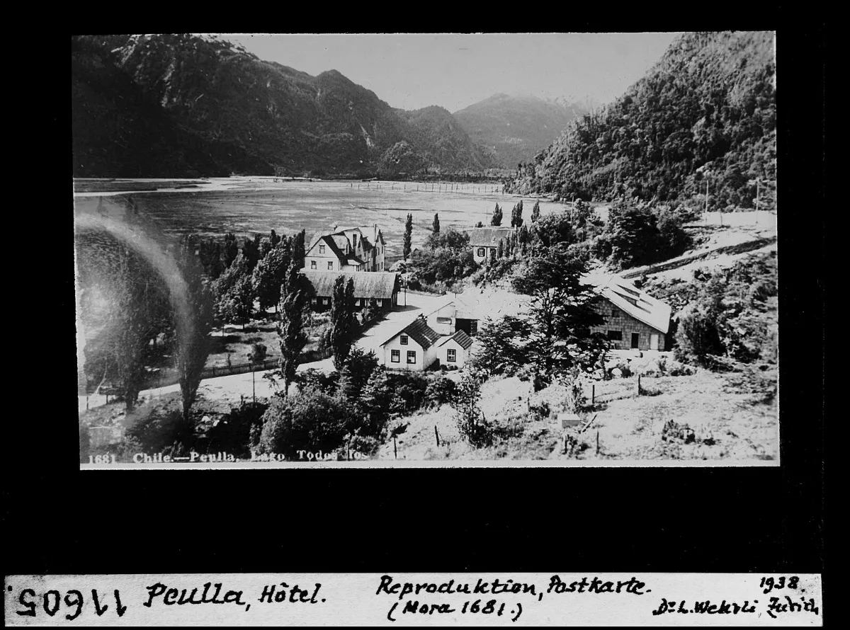 Peuilla, Hotel. Lago Todos Los Santos — aprox. 1938–1940 | Chile de Ayer