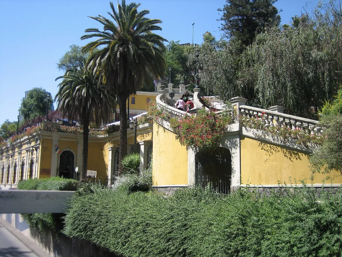 Escalera del Cerro Santa Lucía, Santiago — aprox. 1880–1930 | Chile de Ayer