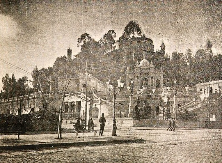 Nueva subida al cerro Santa Lucía, Santiago, Chile. — aprox. 1902–1930 | Chile de Ayer