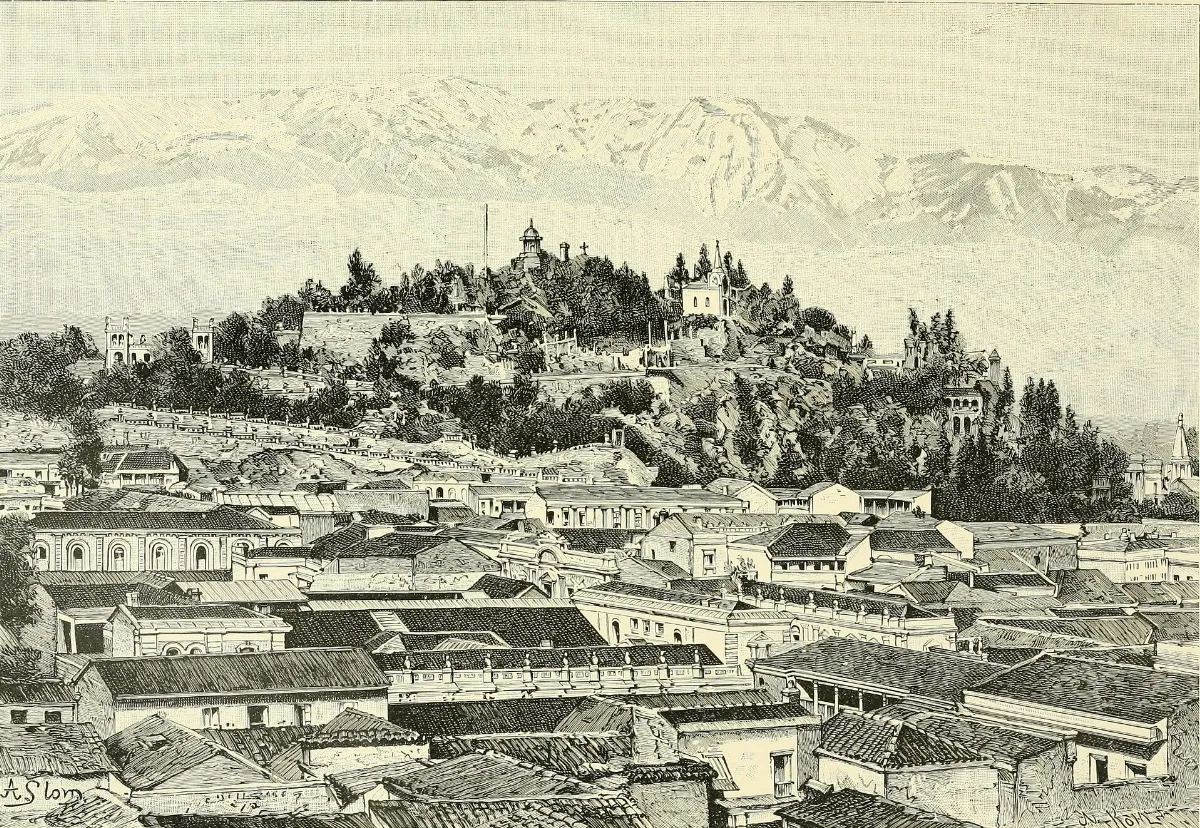 Cerro Santa Lucía, Santiago, 1894 — aprox. 1894–1930 | Chile de Ayer
