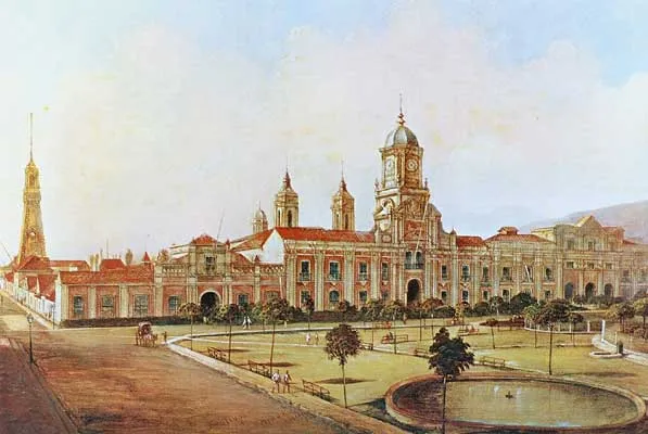 Plaza de Armas — aprox. 1850 | Chile de Ayer