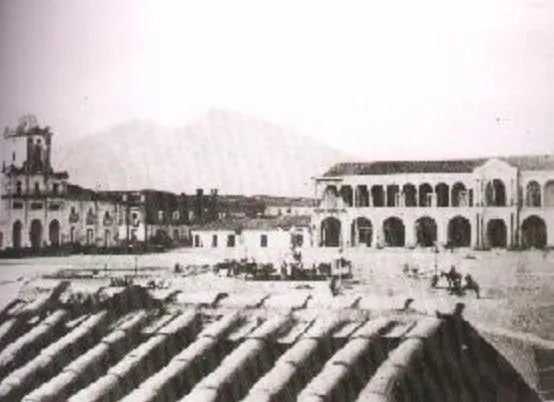 Plaza de Armas de Santiago de Chile en 1850 — aprox. 1850 | Chile de Ayer