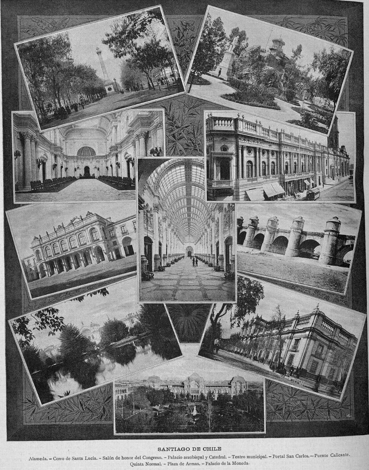 Vistas de Santiago de Chile, 1891 — aprox. 1891 | Chile de Ayer