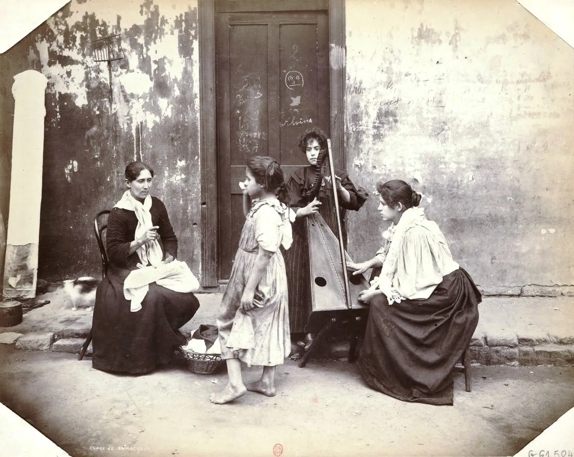 Chile central - La lección de cueca — aprox. 1890 | Chile de Ayer