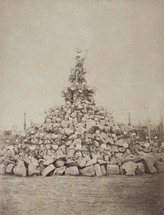 Fuente de Neptuno llevada a Chile, 1872 — aprox. 1872 | Chile de Ayer