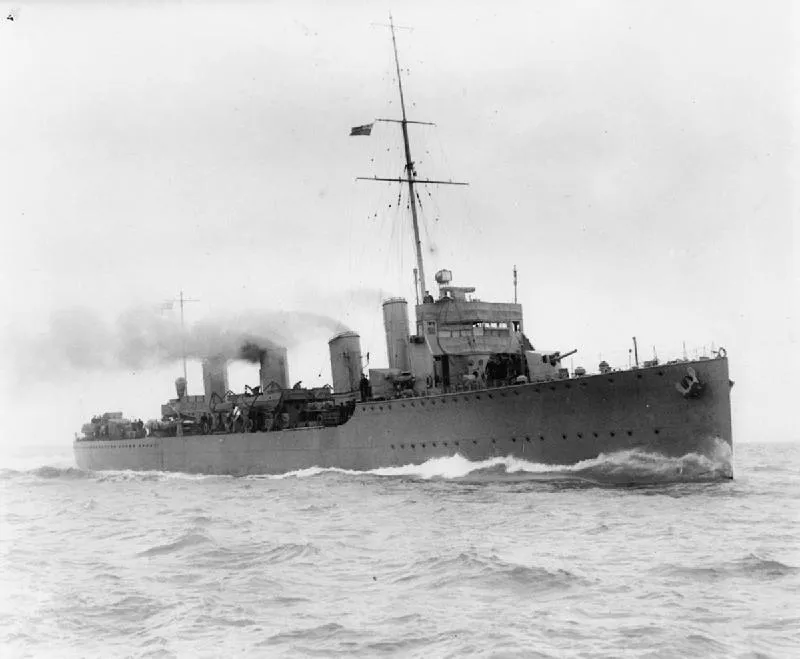 HMS Botha (ex-Almirante Williams Rebolledo) — aprox. 1915 | Chile de Ayer