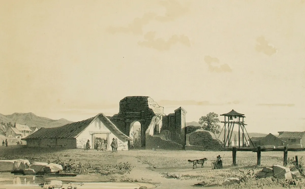 Iglesia de Penco, 1838 — aprox. 1846 | Chile de Ayer