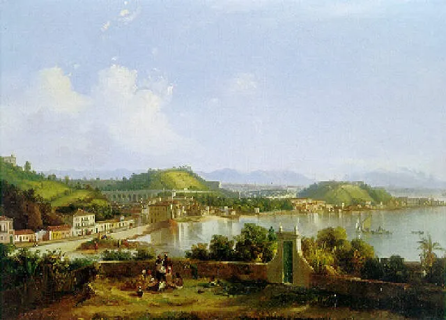 Río de Janeiro vista desde la iglesia de Nuestra Señora de la Gloria de Outeiro — aprox. 1847 | Chile de Ayer