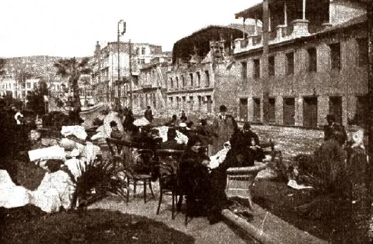Calle Blanco luego de Terremoto de Valparaíso de 1906 — aprox. 1906 | Chile de Ayer