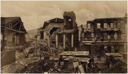 Destrucción en Valparaíso luego del terremoto de 1906 — aprox. 1906 | Chile de Ayer