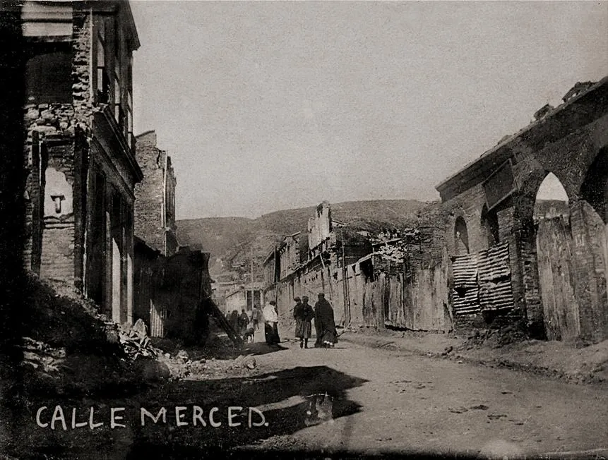 Imágenes luego del Terremoto del 16 de Agosto de 1906 en Valparaíso. — aprox. 1906 | Chile de Ayer